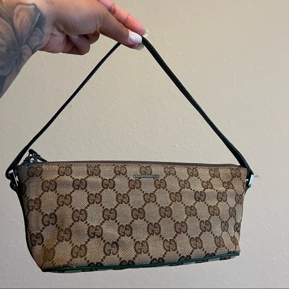 Vintage Gucci Monogram Boat Pochette
